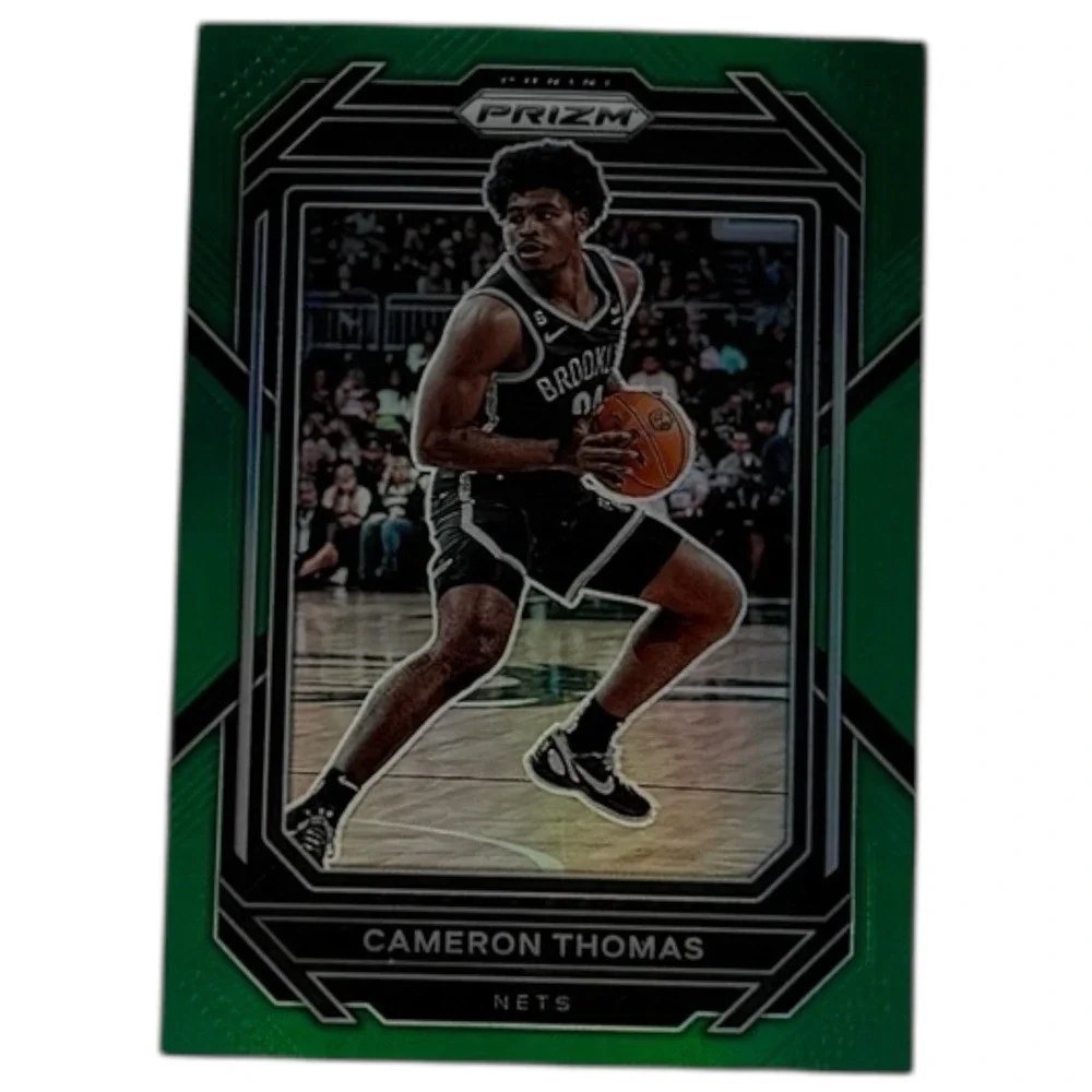 2022-23‎ Panini Prizm Green Prizm Cameron Thomas #20 Brooklyn Nets